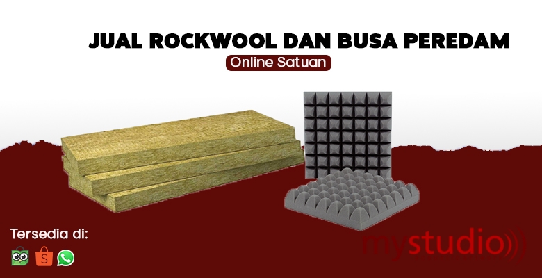 Jual Rockwool dan Busa Peredam Satuan Online